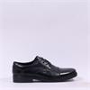 Rieker Erich Toe Cap Laced Shoe - Black Leather